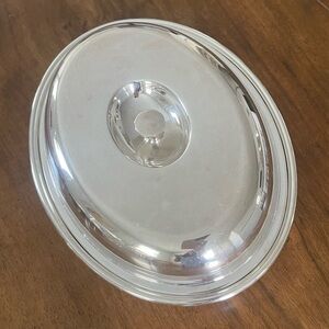 Elegant vintage Silver Oval Serving Dish